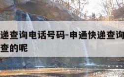 申通快递查询电话号码-申通快递查询电话号码怎么查的呢