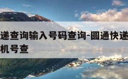 申通快递查询输入号码查询-圆通快递单号查询用手机号查