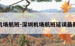 深圳机场航班-深圳机场航班延误最新消息